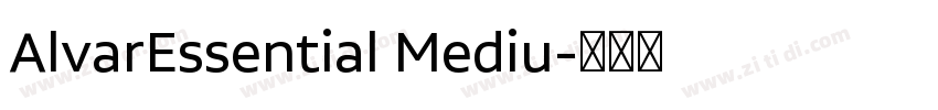 AlvarEssential Mediu字体转换